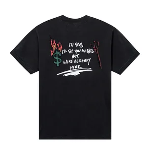 Футболка унісекс bianca chandôn Hello Hell Black FW24BC-HH