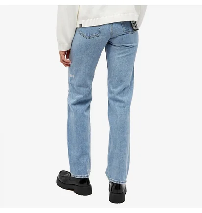 Джинсы женские Ksubi Playback Authentik Trashed Denim Jeans Light Blue WCO23DJ002