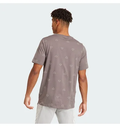 Футболка чоловіча Adidas Seasonal Essentials Monogram Graphic Grey IU0283