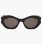 Солнцезащитные очки женские SAINT LAURENT Grey/Black SL-639-001-52