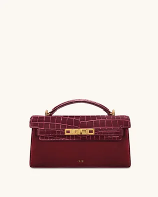 Сумка жіноча JW PEI Noor Faux Suede Top Handle Bag Bordo BB2025BG121869JWP