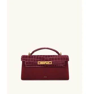 Сумка женская JW PEI Noor Faux Suede Top Handle Bag Bordo BB2025BG121869JWP