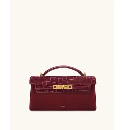 Сумка жіноча JW PEI Noor Faux Suede Top Handle Bag Bordo BB2025BG121869JWP