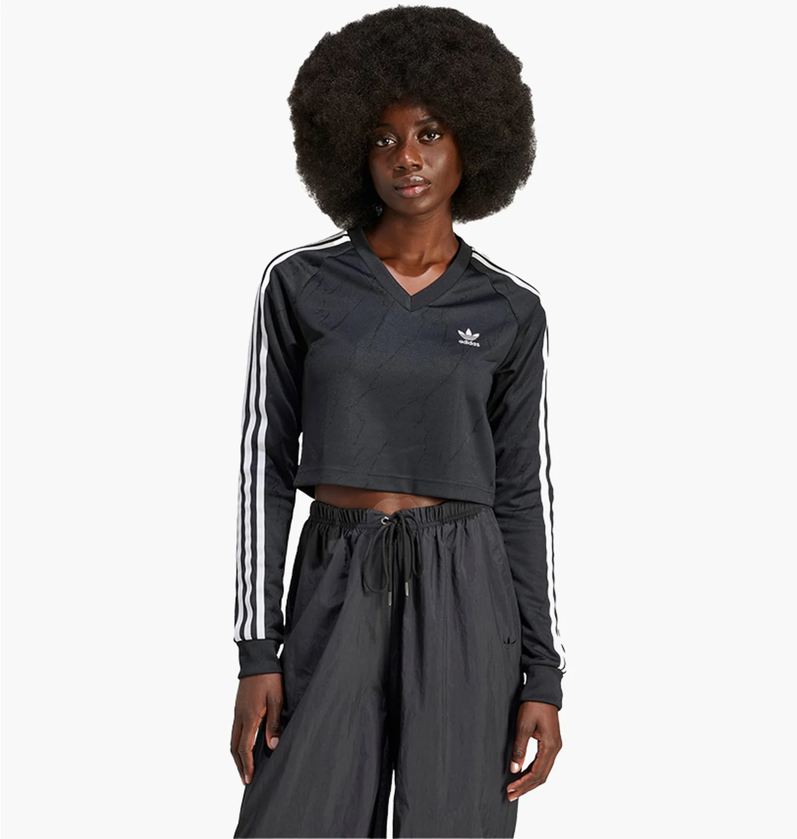 ᐉ Лонгслів жіночий Adidas Long Sleeve Cropped Jersey Black IT9707