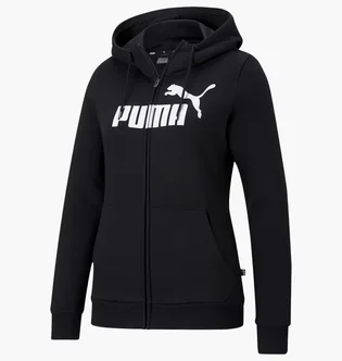 Толстовка жіноча Puma Essentials Logo Full-Zip Hoodie Black 586806-01