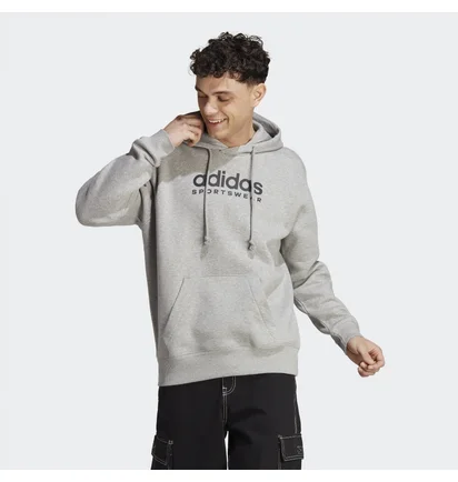 Худи мужское Adidas All Szn Fleece Graphic Hoodie Grey Ic9772