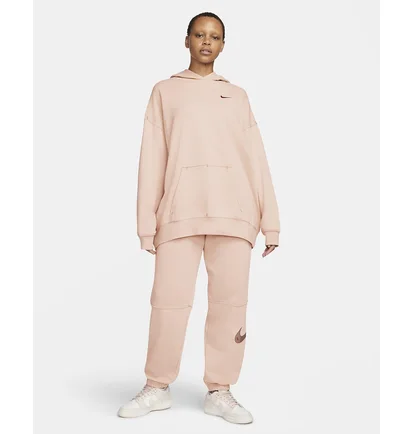 Худи унисекс Nike W Nsw Swsh Flc Hoodie Pink Dm6201-601