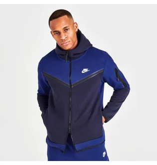 Толстовка мужская Nike Sportswear Tech Fleece Taped Full-Zip Hoodie Blue Dv0537-455