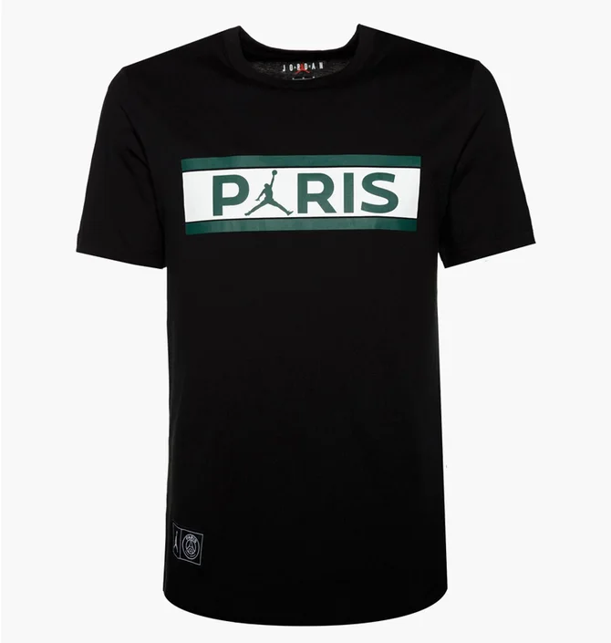 Футболка чоловіча Air Jordan M J Psg Wordmark Tee Black DB6510-010
