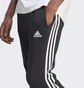Штаны мужские Adidas Essentials Fleece 3-Stripes Tapered Cuff Black IB4030