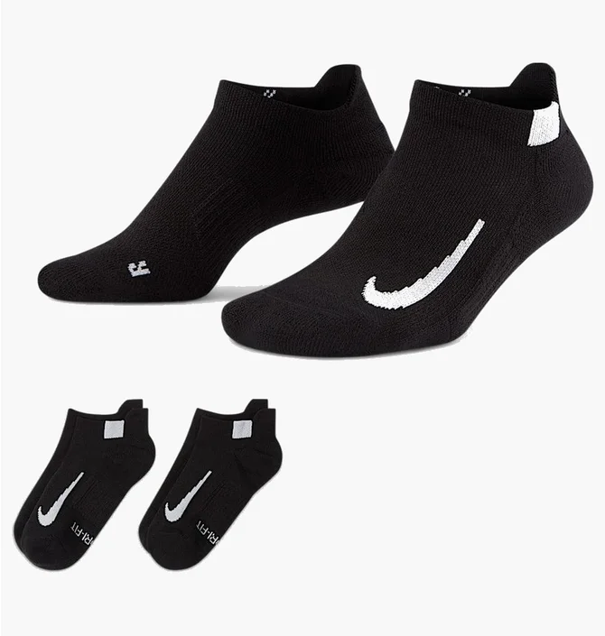 Шкарпетки унісекс Nike Court Multiplier Max Tennis No- Show Socks (2 Pairs) Black SK0152-010