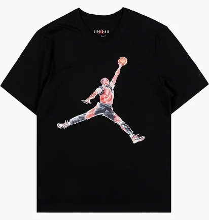 Футболка мужская Air Jordan Jumpman Watercolor Short Sleeve Shirt Black FN5980-010