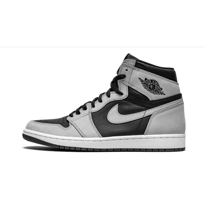 Кроссовки мужские Air Jordan 1 High Og Black/Grey 555088-035