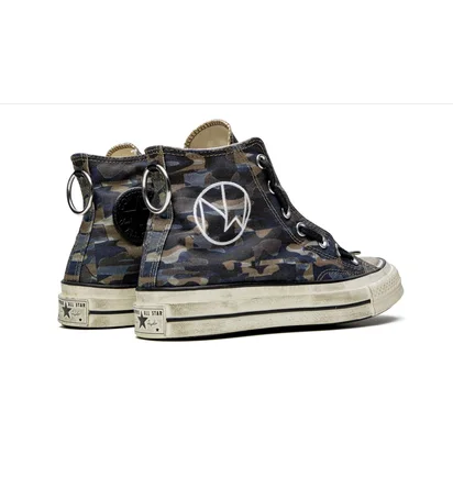 Кеди чоловічі Converse Chuck 70 Hi Camo/Blue 164833C