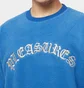 Свитшот мужской Pleasures Mars Sherpa Crewneck Blue P23SP019-BLUE