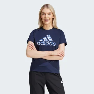 Футболка женская Adidas Animal Print Graphic Tee Blue IT1424