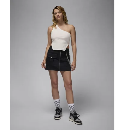 Топ женский Air Jordan Asymmetrical Ribbed Tank Top White FN5798-133