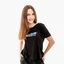 Футболка женская AUSTRALIAN Logo Flowers Tee Jersey V Black LSDTS0027-003