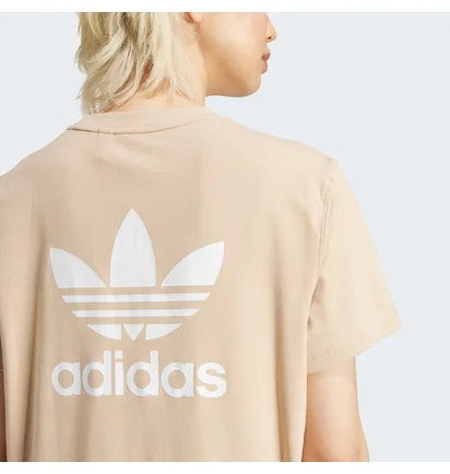 Платье женское Adidas Adicolor Trefoil Dress Beige IY2206