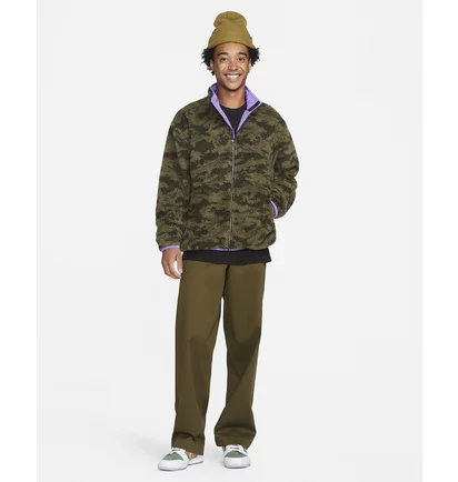 Кофта чоловіча Nike Club+ Winter Camo/Green Dq4884-542