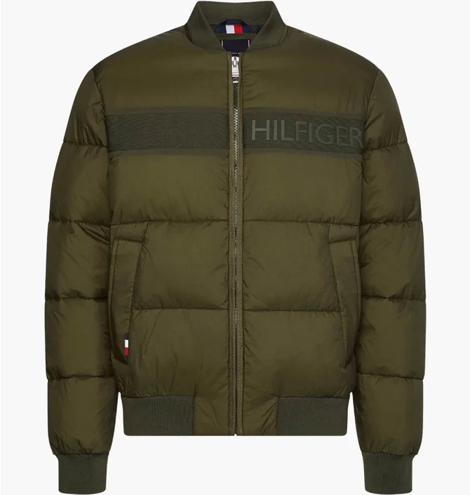 Бомбер мужской Tommy Hilfiger High Loft Olive MW0MW28722