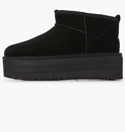 Угги женские UGG Classic Ultra Mini Platform Black 1135092-BLK