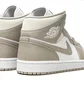 Кроссовки мужские Air Jordan 1 Mid White/Brown 554724-082
