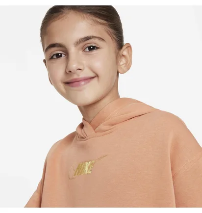 Худи детское Nike G Nsw Club Flc Hdy Drss Shne Peach FJ6165-225