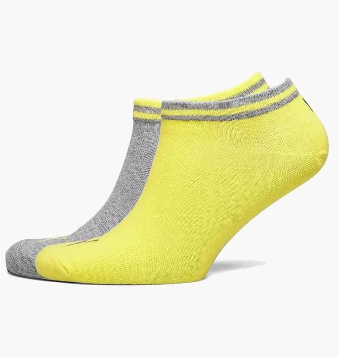 Шкарпетки унісекс Puma Heritage Sneaker Green/Yellow (2 пари) 281011001-003
