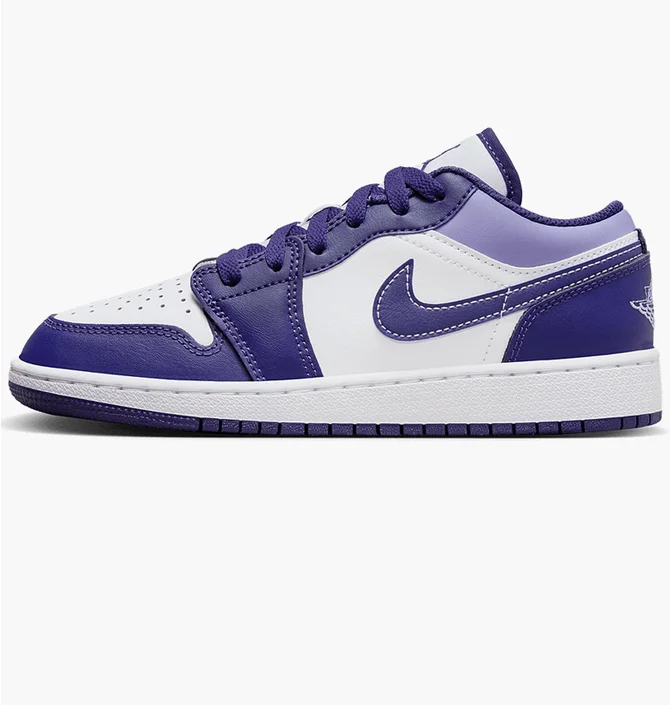 Кросівки дитячі Air Jordan 1 Low Sky J Purple Gs White/Violet 553560-515