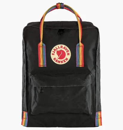 Рюкзак унисекс Fjallraven Kanken Rainbow Black 23620.550-907