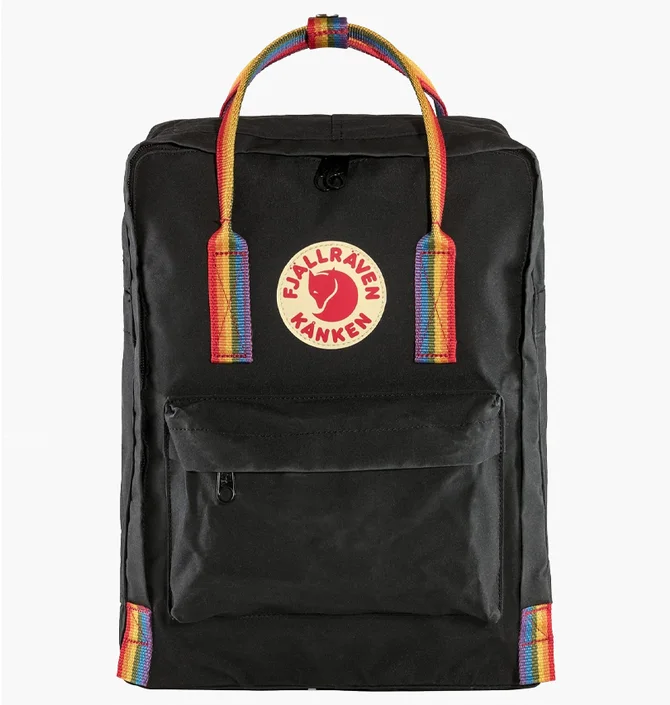 Рюкзак унисекс Fjallraven Kanken Rainbow Black 23620.550-907