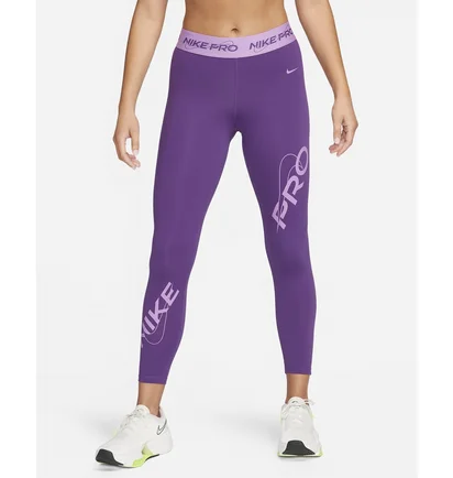 Легінси жіночі Nike Pro Mid-Rise 7/8 Graphic Leggings Violet FB5488-599