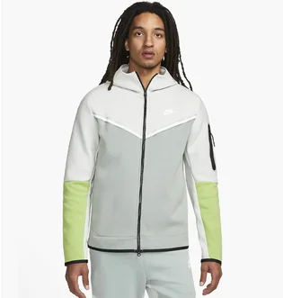 Толстовка мужская Nike Nsw Tech Fleece Grey/White Cu4489-034