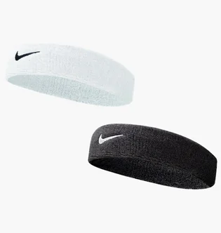 Пов'язка на голову Nike Swoosh Headband 2 Black/White NNN07-2WB