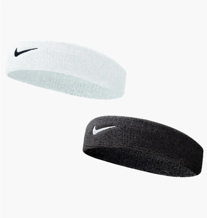 Повязка на голову Nike Swoosh Headband 2 Black/White NNN07-2WB