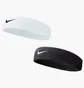 Повязка на голову Nike Swoosh Headband 2 Black/White NNN07-2WB