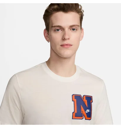 Футболка мужская Nike Sportswear Varsity Letter Graphic T-Shirt Beige FV3772-133