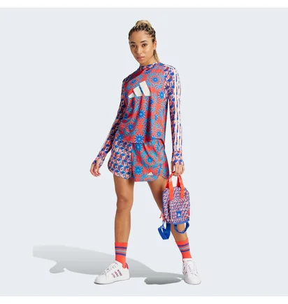 Топ женский Adidas X Farm Rio Crop Long Sleeve Shirt Multi IT9409