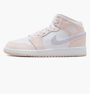 Кроссовки детские Air Jordan 1 Mid Gs White/Peach FD8780-601