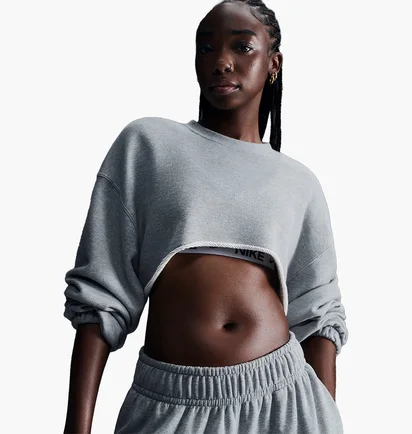 Світшот жіночий Nike Sportswearoversized French Terry Shrug Grey FV7509-063