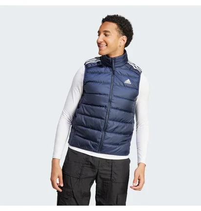 Жилетка мужская Adidas Essentials 3-Stripes Light Down Vest Blue IK3210
