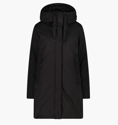 Пальто женское CMP Coat Fix Hood Softshell Black 34K0266-U901