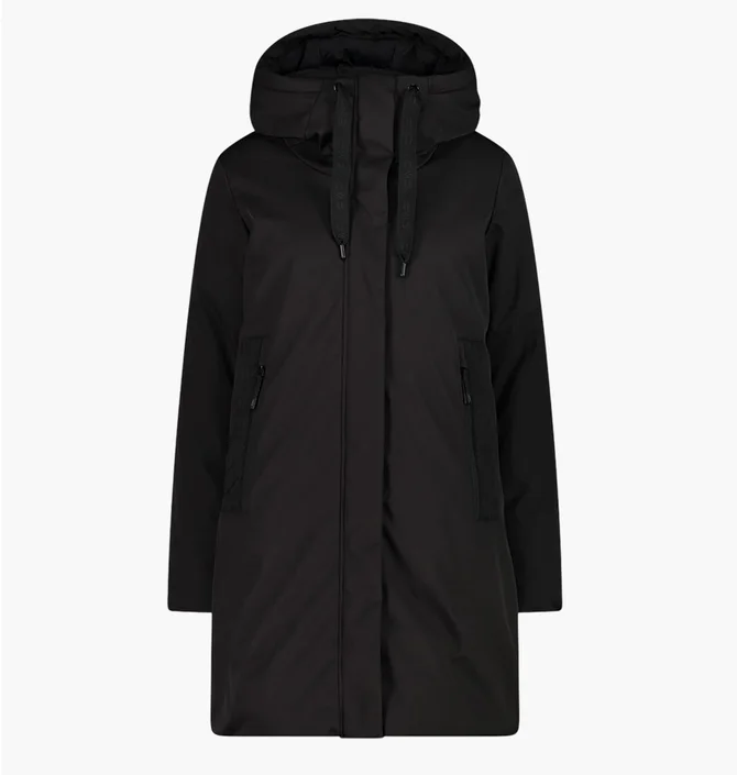 Пальто женское CMP Coat Fix Hood Softshell Black 34K0266-U901
