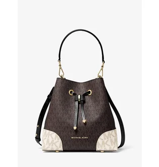 Сумка жіноча Michael Kors Mercer Gallery Small Color-Block Logo Shoulder Bag Brown 30S0GZ5L1V-BROWN-MULTI-16860