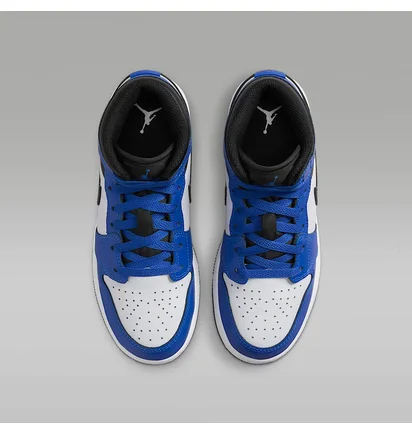 Кросівки дитячі Air Jordan 1 Mid (Gs) Blue/White DQ8423-402
