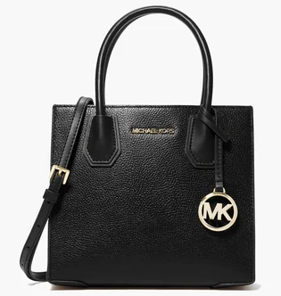 Сумка жіноча Michael Kors Mercer Medium Pebbled Leather Crossbody Bag Black 35S1GM9M2L-BLACK-18984