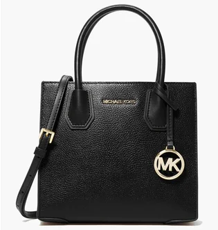 Сумка женская Michael Kors Mercer Medium Pebbled Leather Crossbody Bag Black 35S1GM9M2L-BLACK-18984