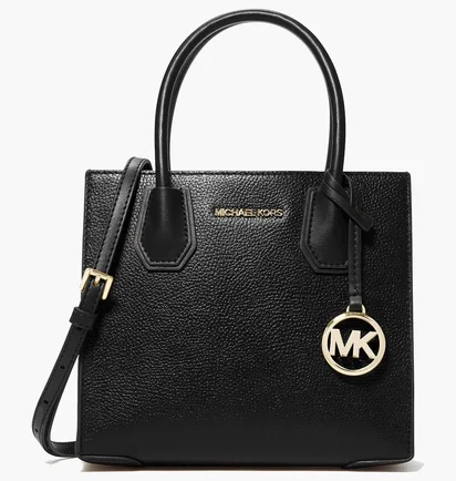 Сумка женская Michael Kors Mercer Medium Pebbled Leather Crossbody Bag Black 35S1GM9M2L-BLACK-18984
