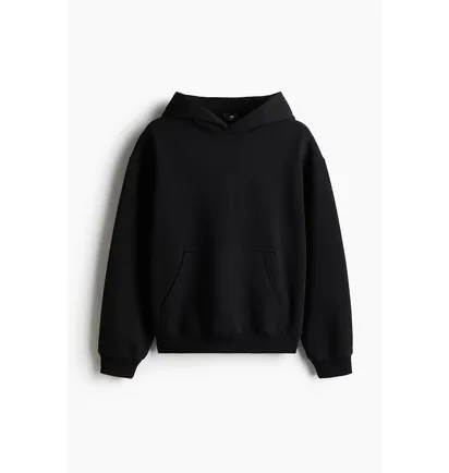 Худи мужское H&M Met Print - Loose Fit Black 1262288001